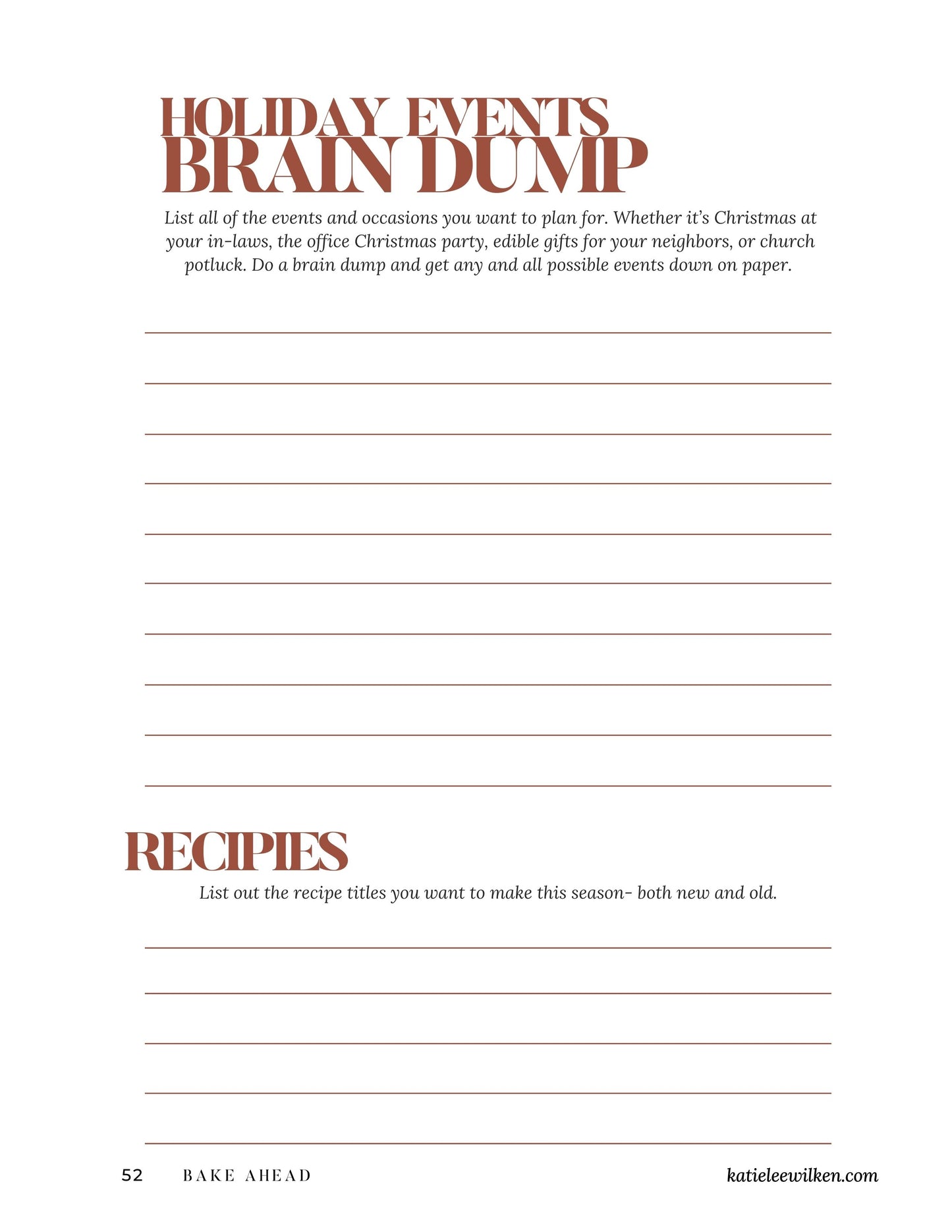 Bake Ahead | Digital Copy